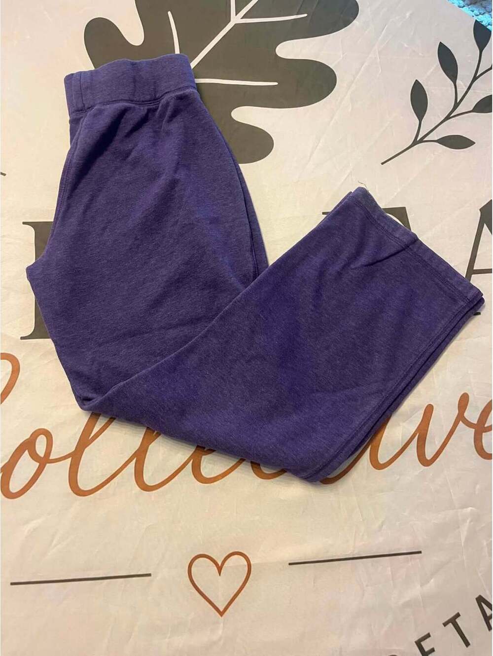 Tek Gear Purple Fleece Sweatpants Medium